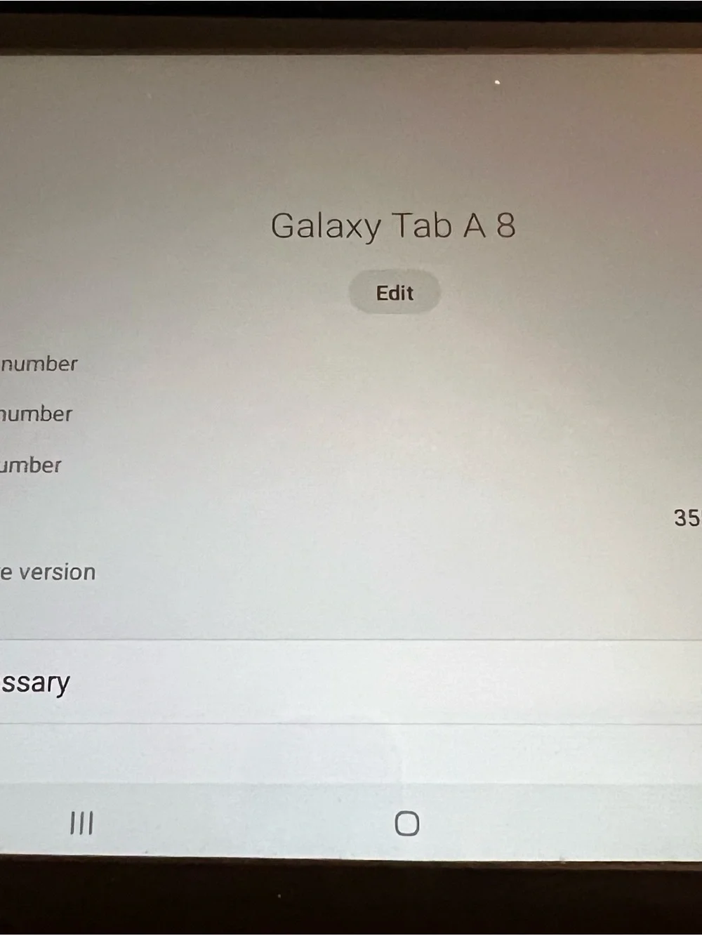 Samsung Galaxy Tab A 8 SM-T387V Verizon 16GB Black 8in Android Wi-Fi+4G